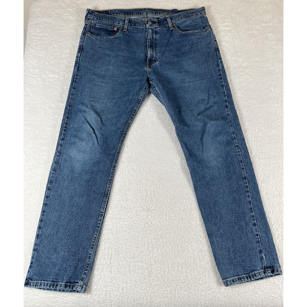 Levi's 502 Regular Tapered Medium Wash Denim Jeans Mens size 38X32 (41x32) - Picture 2 of 10